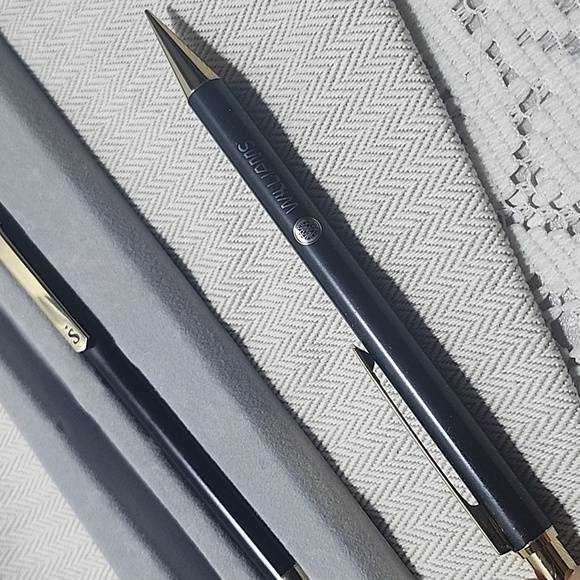 Sheaffer Sentinel Gloss Black with Gold Trim Ballpoint Pen and pencil VINTAGE - Picture 4 of 5